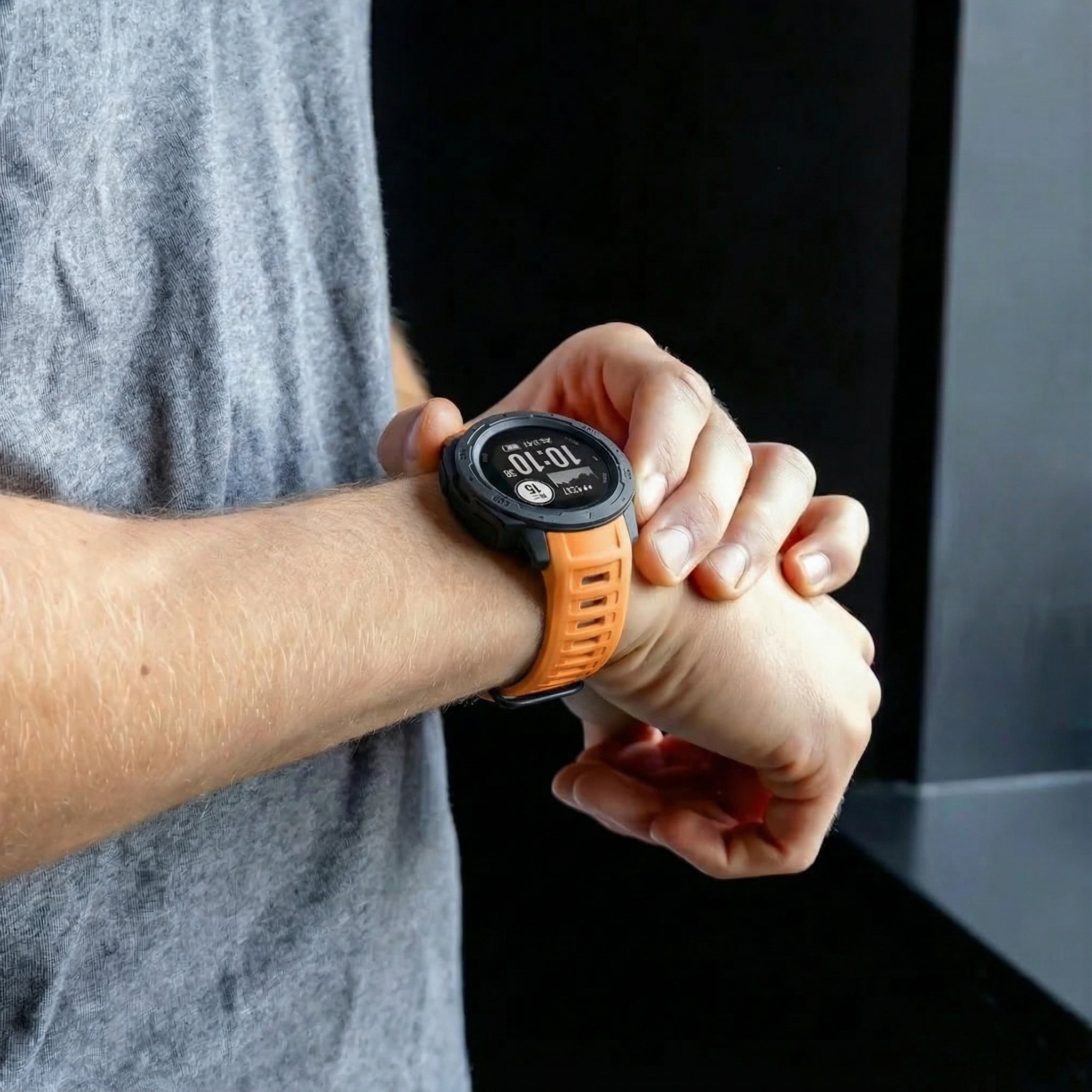 Correa silicona Garmin Instinct 1 / 2 (naranja)