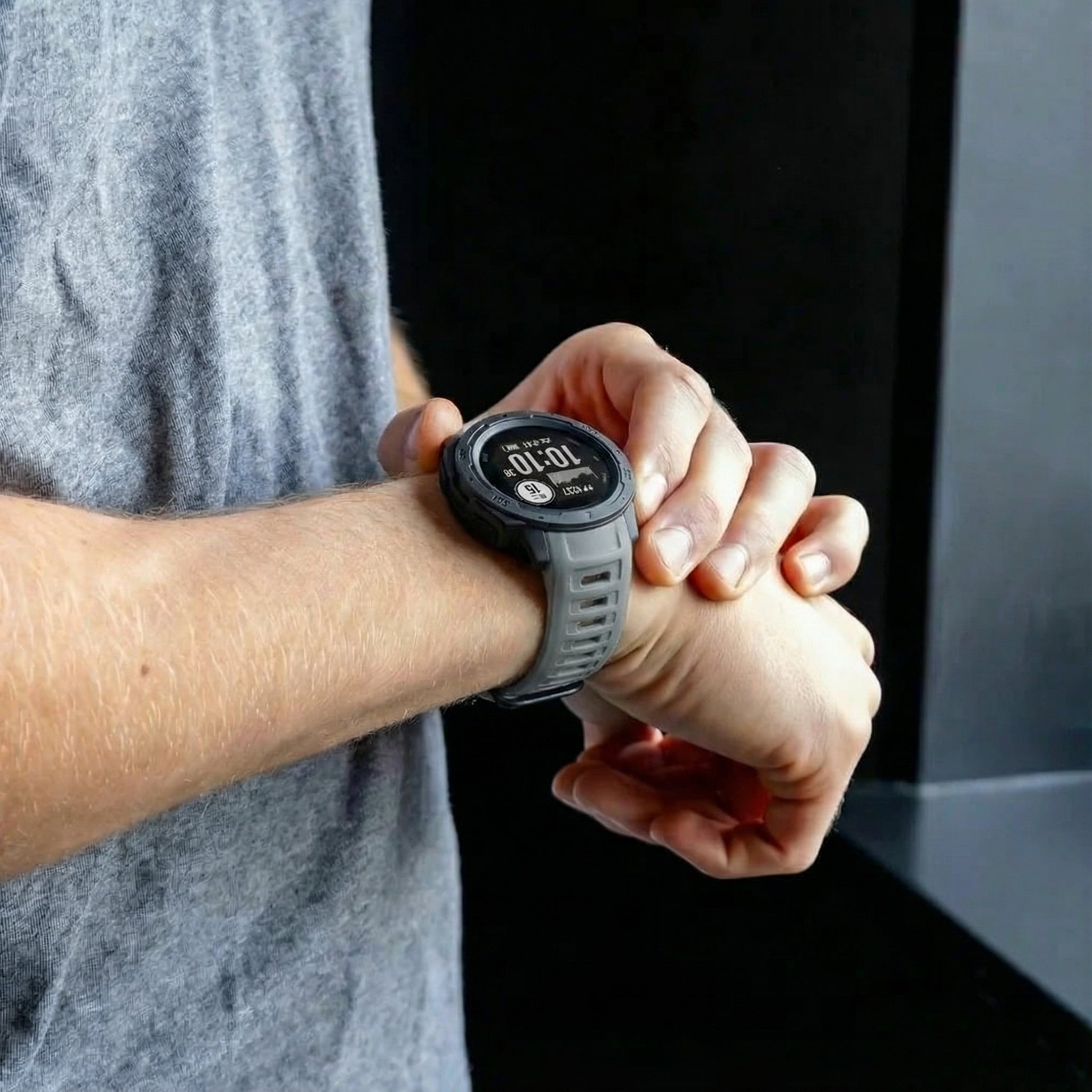 Correa silicona Garmin Instinct 1 / 2 (gris)