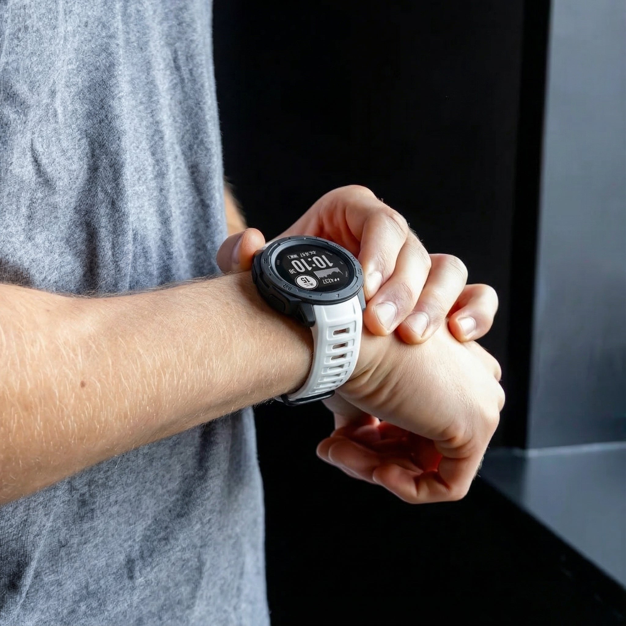 Correa silicona Garmin Instinct 1 / 2 (blanco)