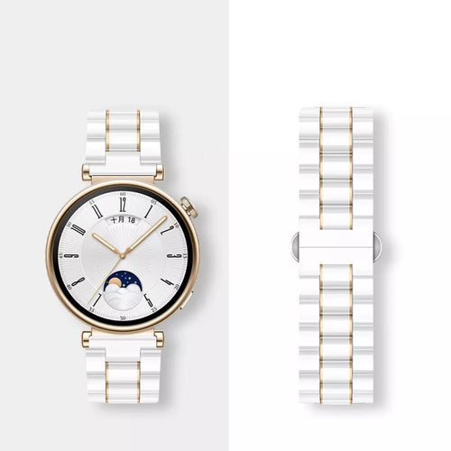 Xiaomi Watch S4 - 41mm Keramik Armband (Weiß/Gold)
