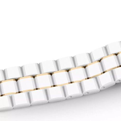 Xiaomi Watch S4 - 41mm Keramik Armband (Weiß/Gold)