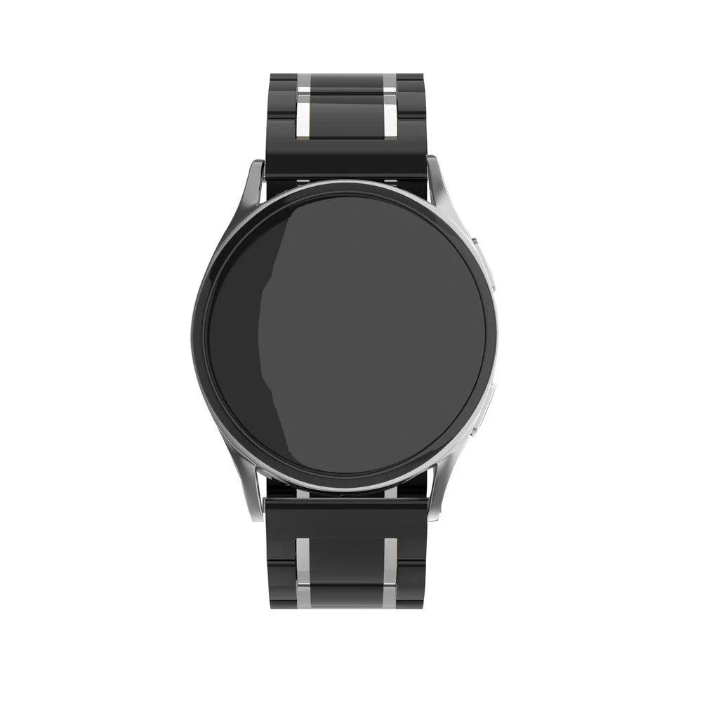 Correa ceramica con establones OnePlus Watch 3 - 43mm (negro/plateado)
