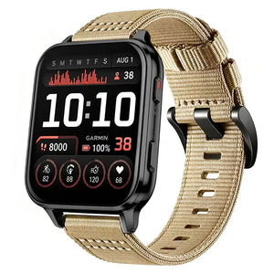 Bracelet nylon à boucle Garmin Venu X1 (kaki)
