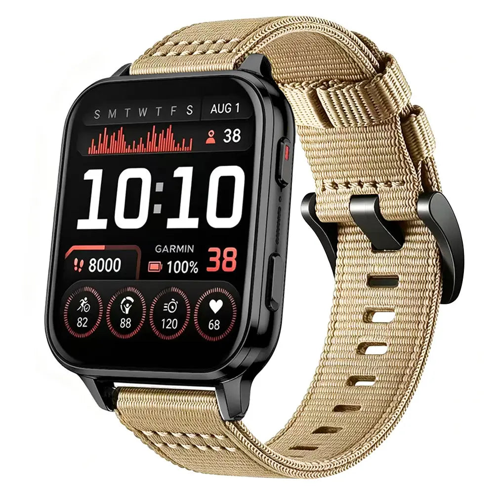 Bracelet nylon à boucle Garmin Venu X1 (kaki)