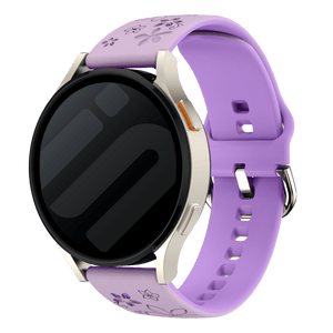 Withings Steel HR Sport Flower Silicone Strap (Lavender/Purple)