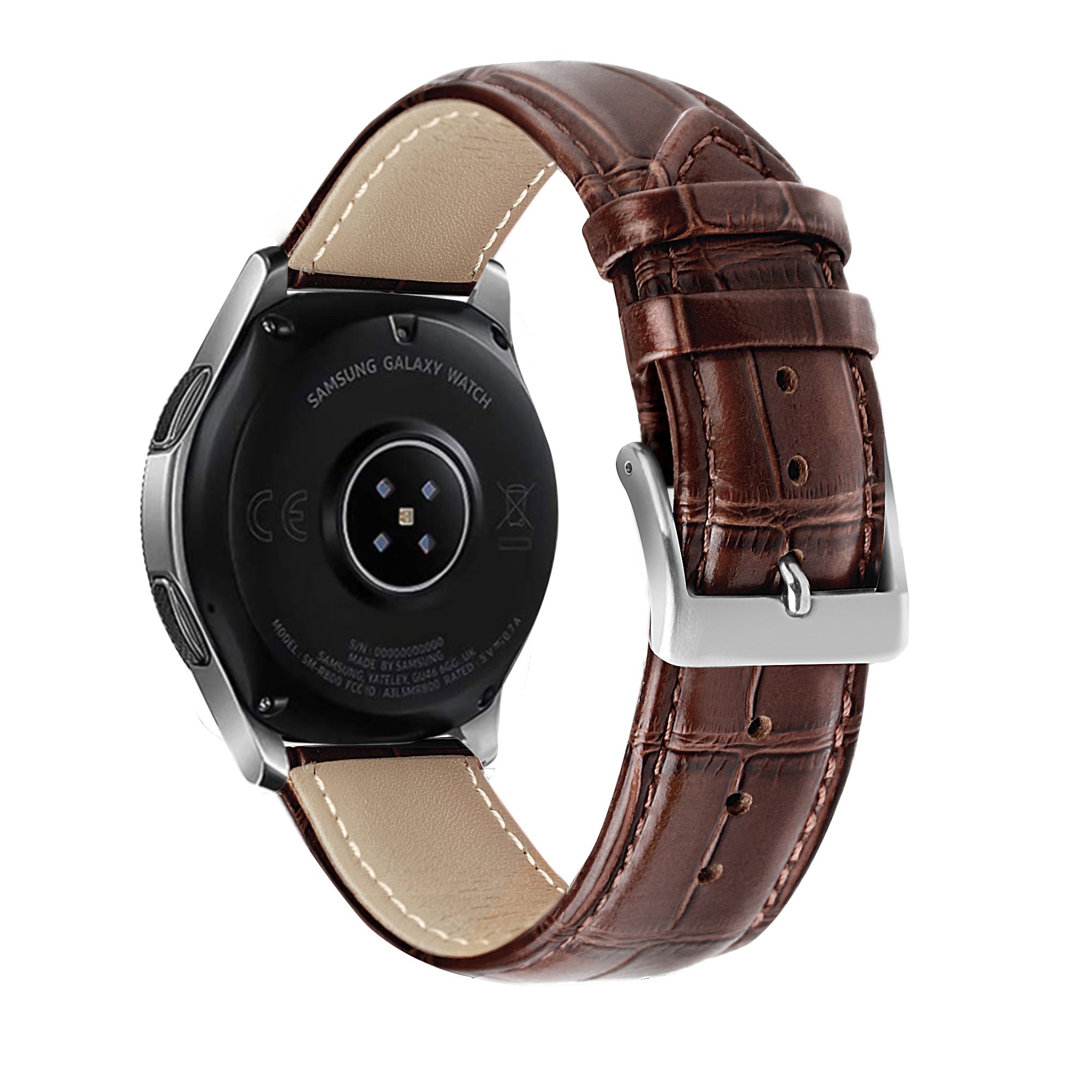 Suunto Vertical Leather Crocodile Grain Strap (Brown)