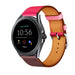 Bracelet cuir Fossil Gen 5e 44mm (rose vif/rouge brun)