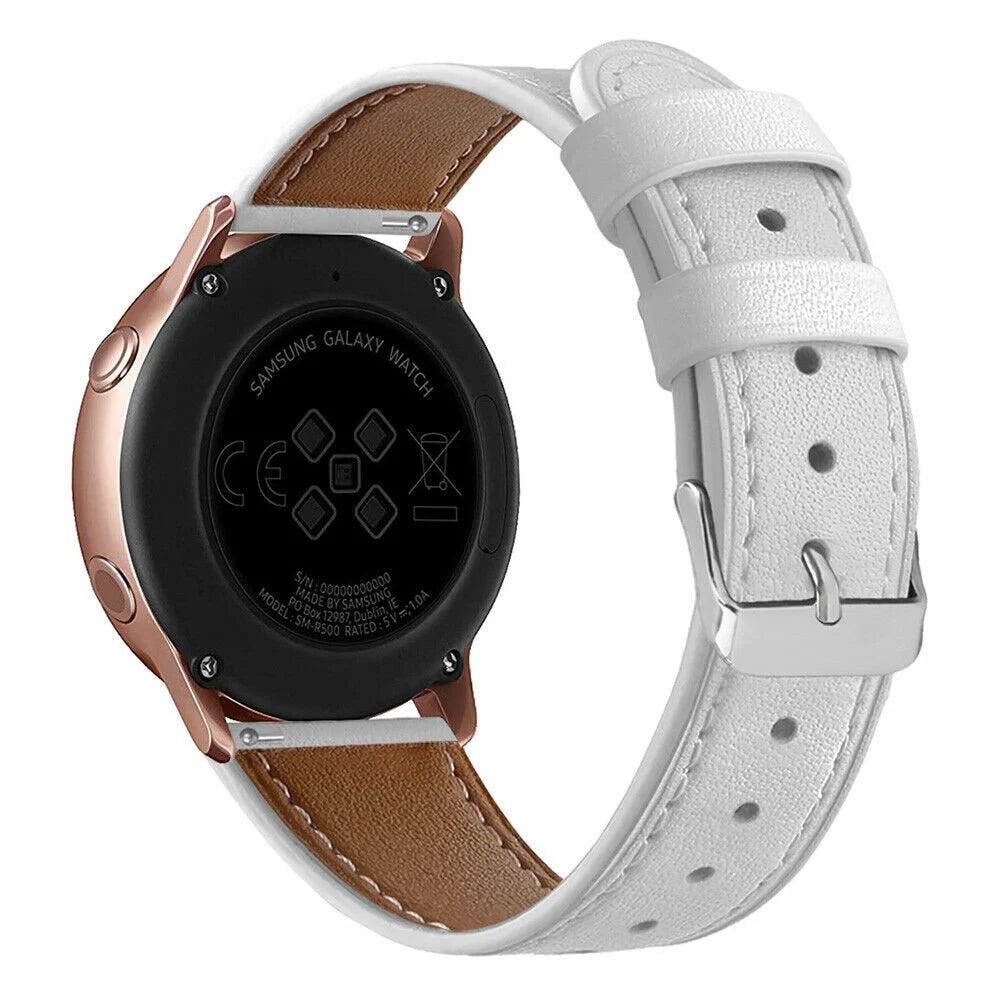 Correa cuero Samsung Galaxy Watch 7 - 44mm (blanco)