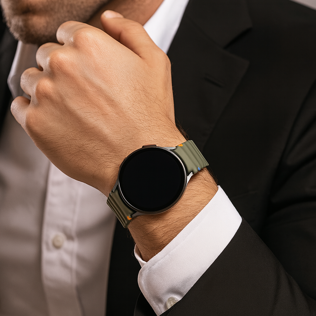 Samsung Galaxy Watch 6 - 44mm Wave Armband (Armeegrün)