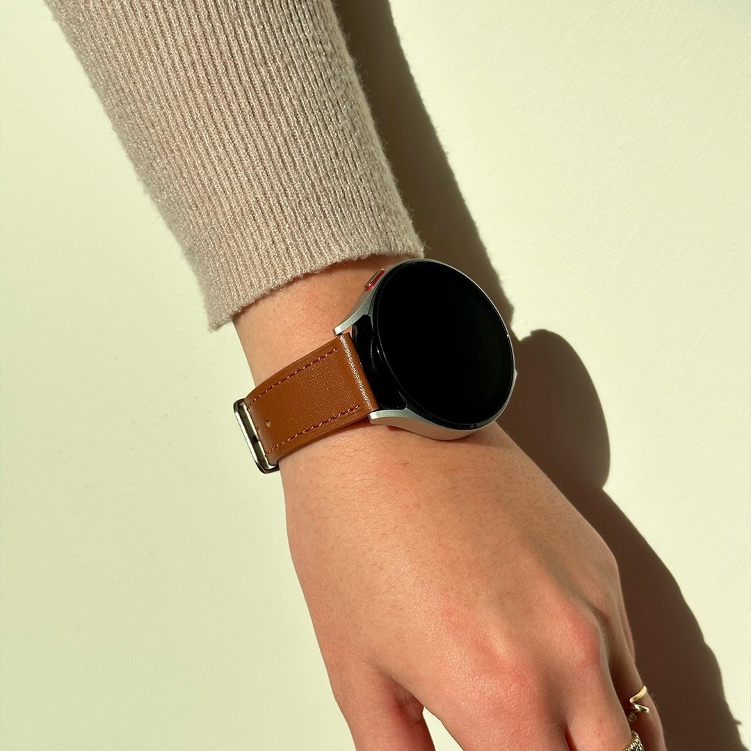 Correa cuero Huawei Watch GT 3 46mm (marrón)