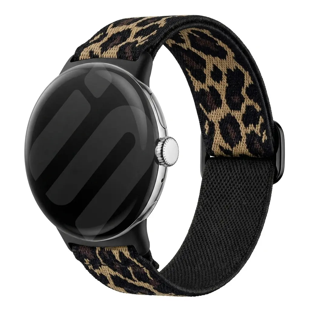 Google Pixel Watch 3 - 41mm Elastic Strap (Leopard)