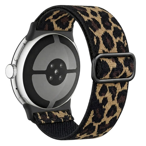 Google Pixel Watch 4 - 41mm Elastic Strap (Leopard)