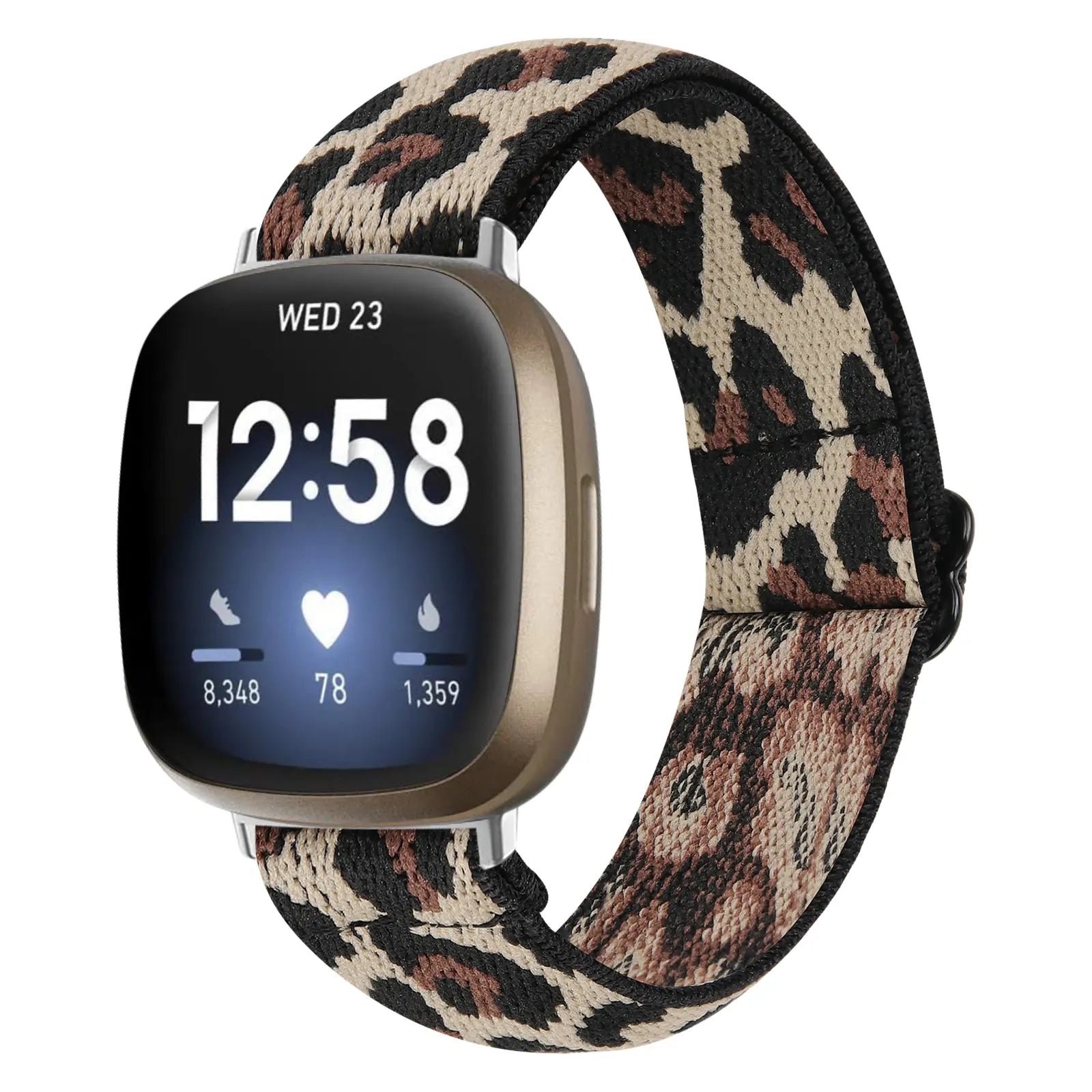 Correa elástica Fitbit Versa 4 (leopardo)