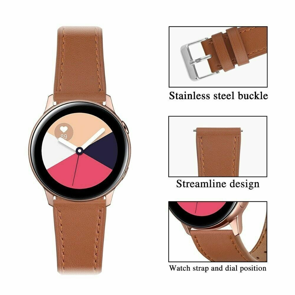 Amazfit Bip 5 Modern Leather Strap (Brown)
