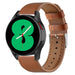 Bracelet cuir Samsung Galaxy Watch 4 44mm (serré marron)