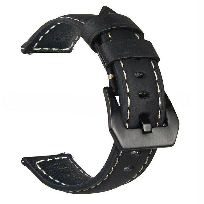 Fossil Gen 4 Explorist (HR) Leather Strap (Black)