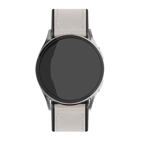 Suunto Race (S) Leather Hybrid Strap (White)