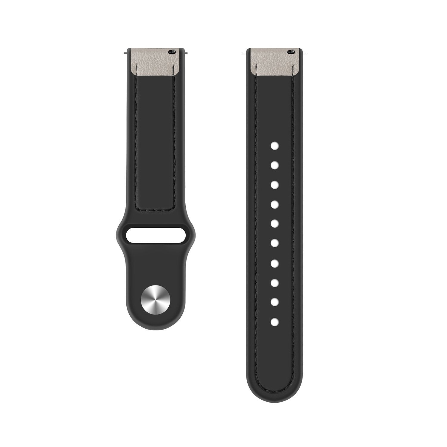 Suunto 9 Peak Pro Leather Hybrid Strap (White)
