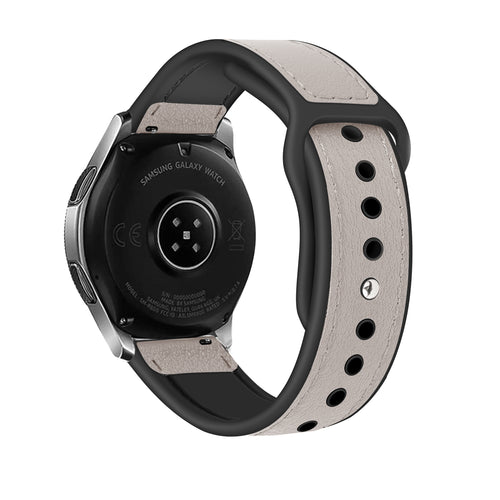 Bracelet cuir hybride Amazfit Bip U (Pro) (blanc)