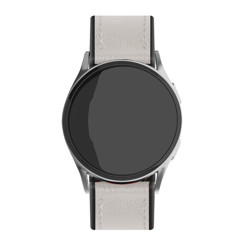 Bracelet cuir hybride Amazfit Bip U (Pro) (blanc)