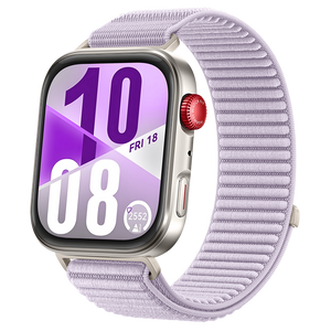 Huawei Watch Fit 3 nylon wave bandje (lichtpaars)