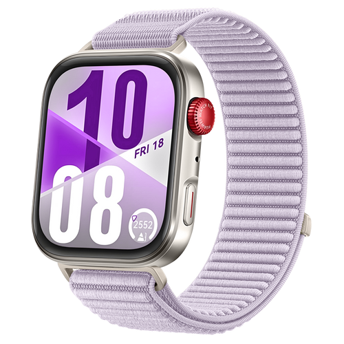 Huawei Watch Fit 3 nylon wave bandje (lichtpaars)