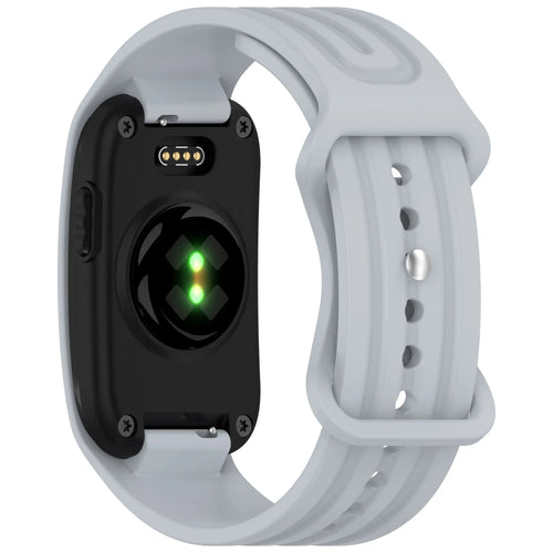 Garmin Cirqa Classic Silikonarmband (Hellgrau)