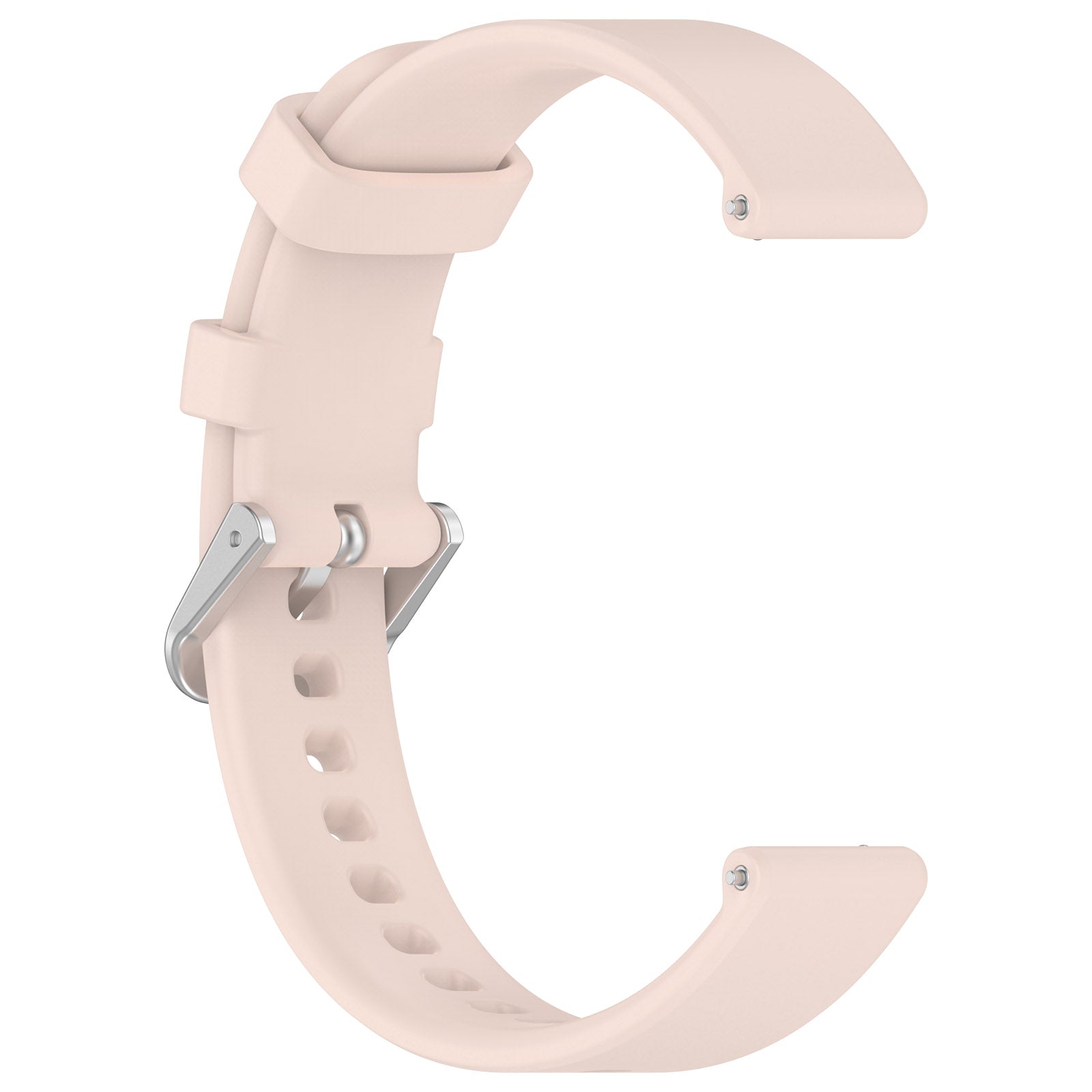 Bracelet silicone classique Pebble Round 2 - 14mm (rose pâle)