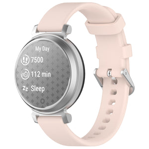 Bracelet silicone classique Pebble Round 2 - 14mm (rose pâle)