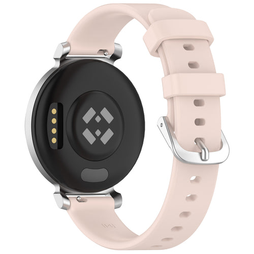 Bracelet silicone classique Pebble Round 2 - 14mm (rose pâle)