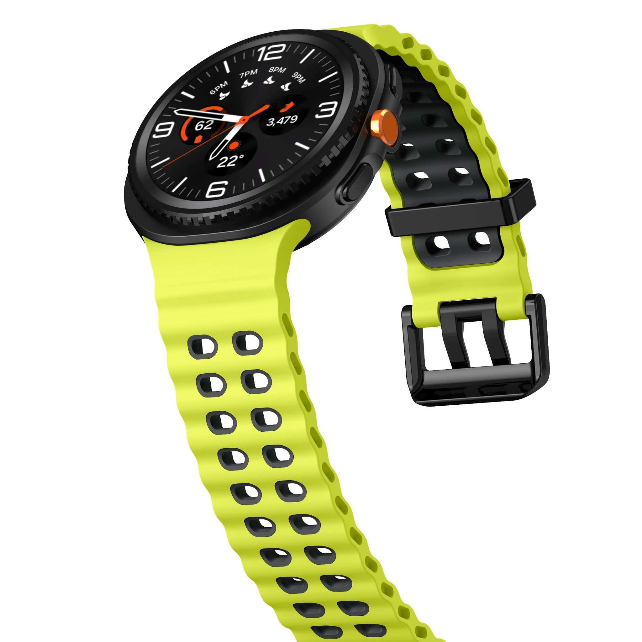 Samsung Galaxy Watch 8 Classic Ocean Strap (Lime/Grey)