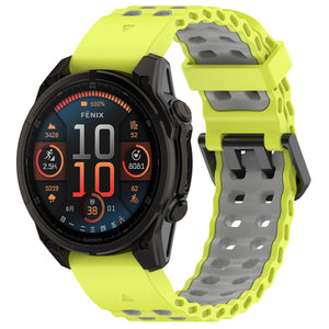Garmin Fenix E Wave Sport Strap (Lime/Dark Grey)