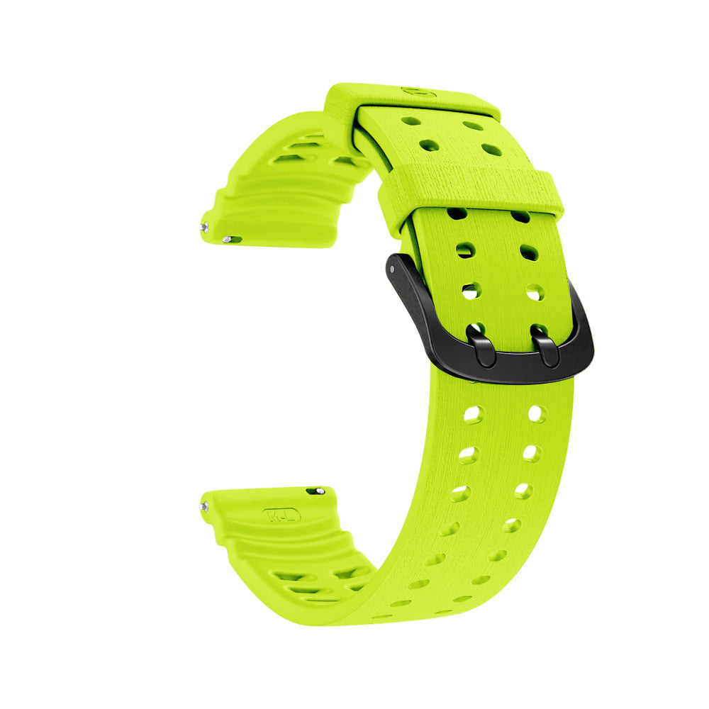 Polar Grit X Silicone Grain Strap (Lime)