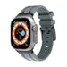 Apple Watch Luxury Liquid Silicone Strap (Dark Grey/Black)