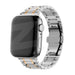 Bandz Correa sólido acero Deluxe Apple Watch (plata/oro)