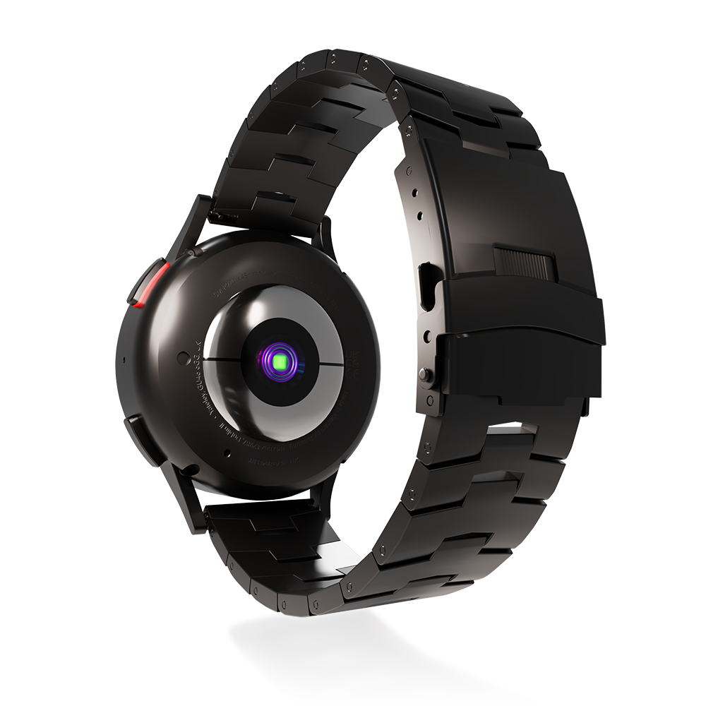 Suunto Race 2 titanium grain band (zwart)