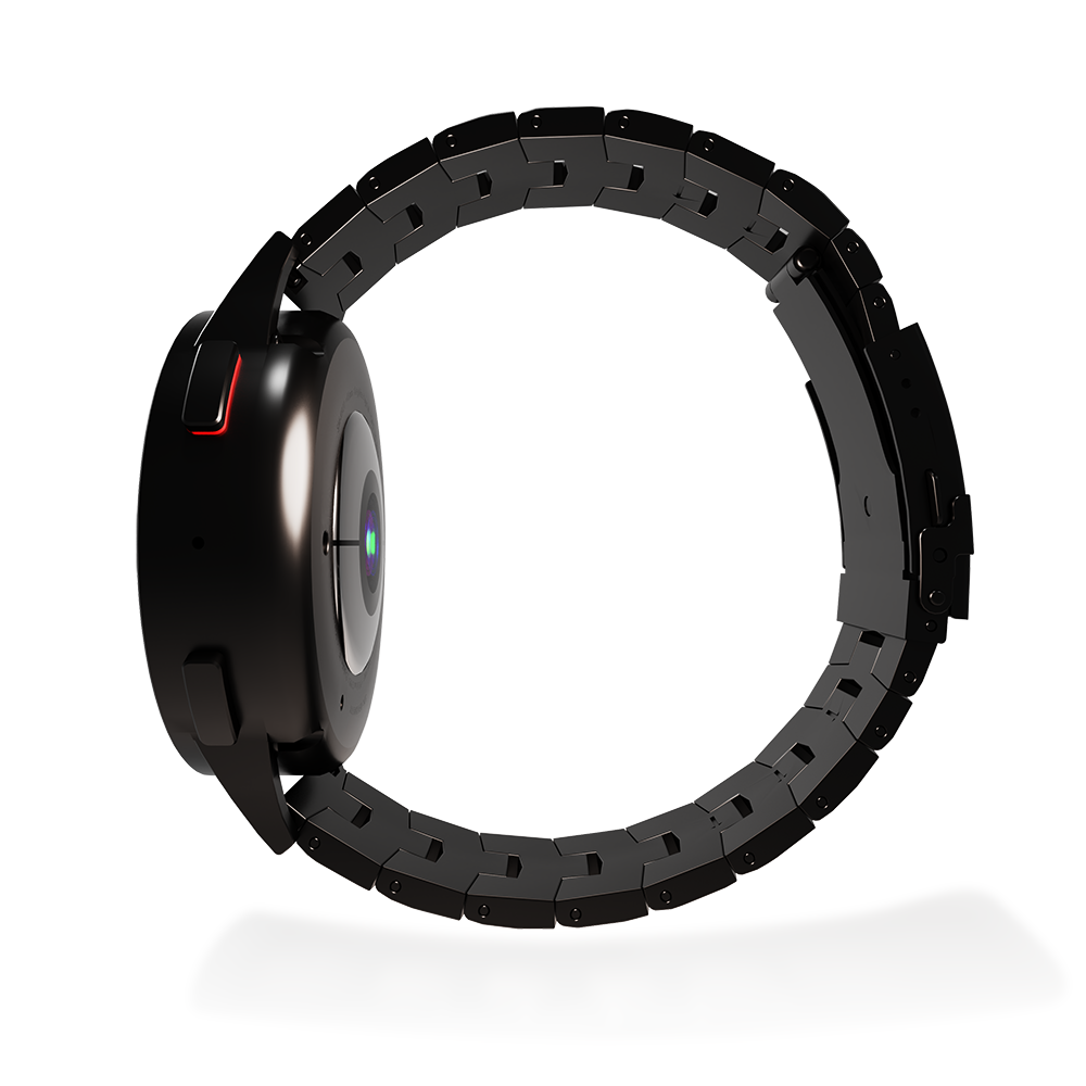 Suunto Race 2 titanium grain band (zwart)