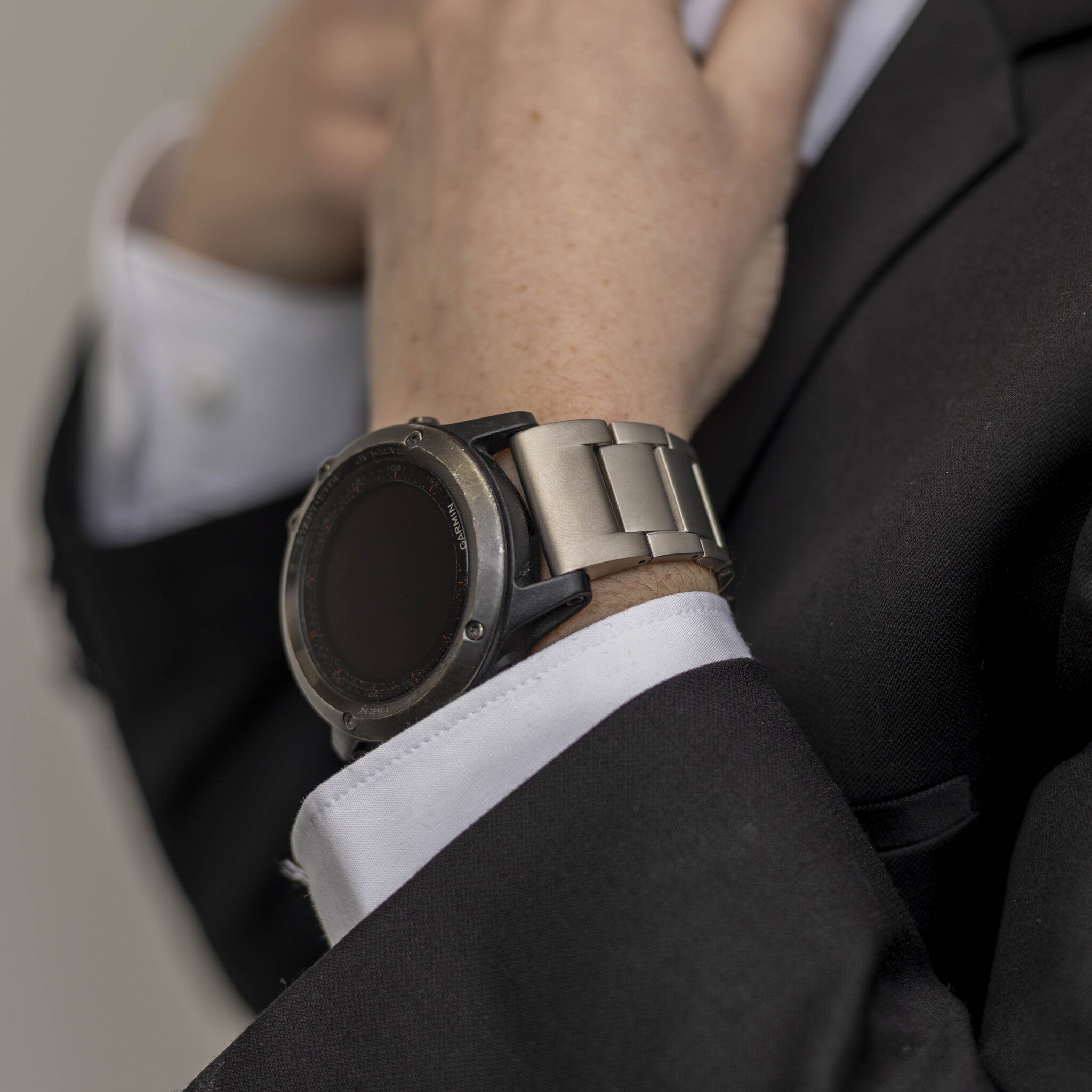 Correa titanio magnético Garmin Fenix E (titanio)