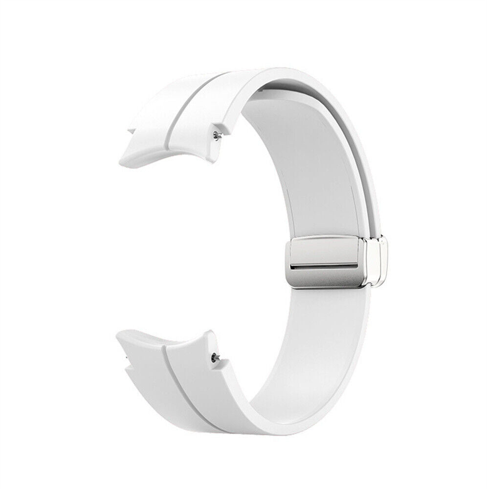 Samsung Galaxy Watch 6 - 44mm Silikonarmband D-Schnalle (Weiß)