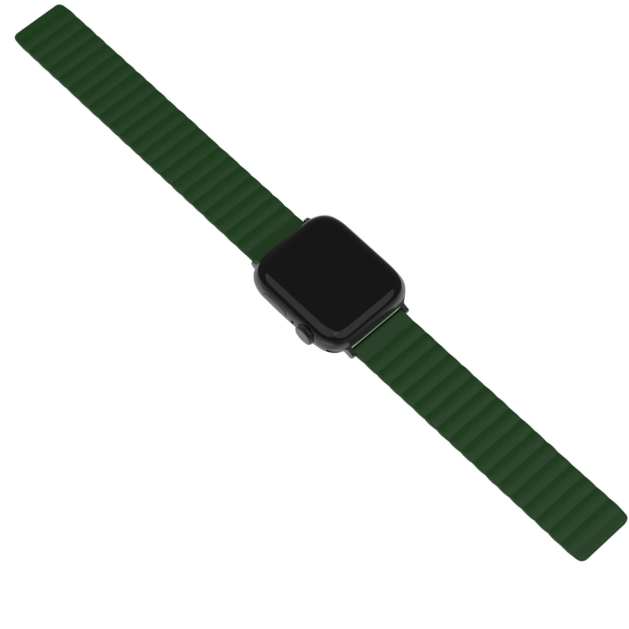 magnetisches-silikonarmband-apple-watch-gruen