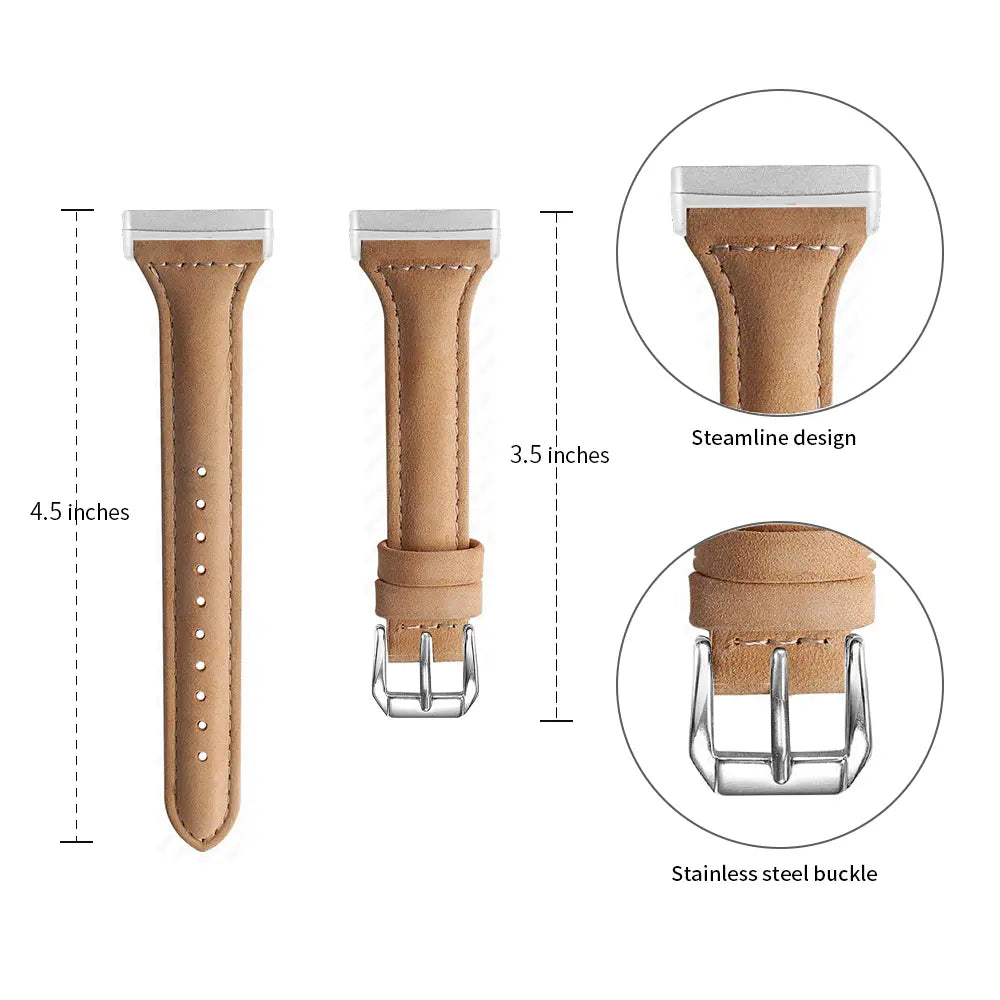 Slim Leather Strap, coffee