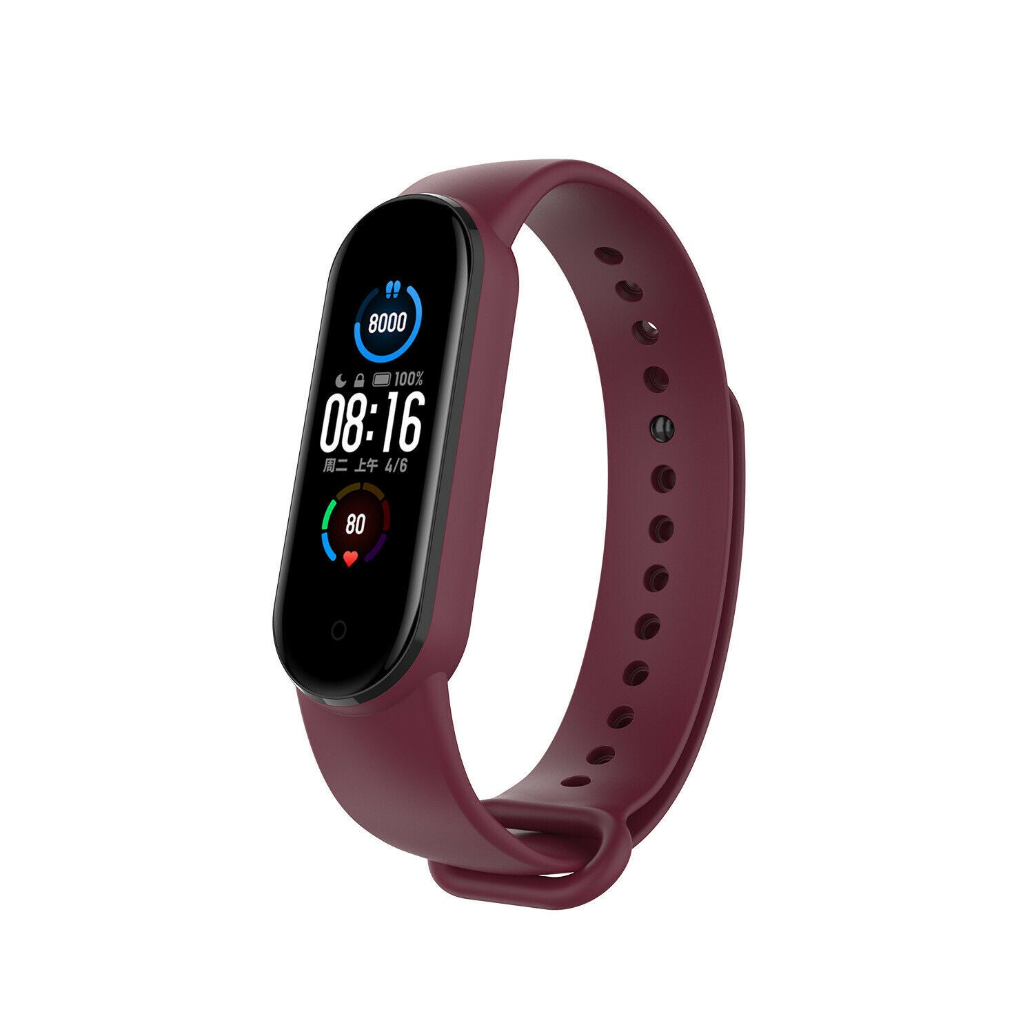 mi-band-6-silicone-band-wijnrood