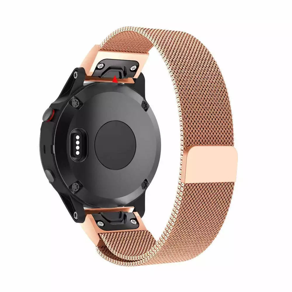 Correa milanesa Garmin Forerunner 970 (rosa dorado)