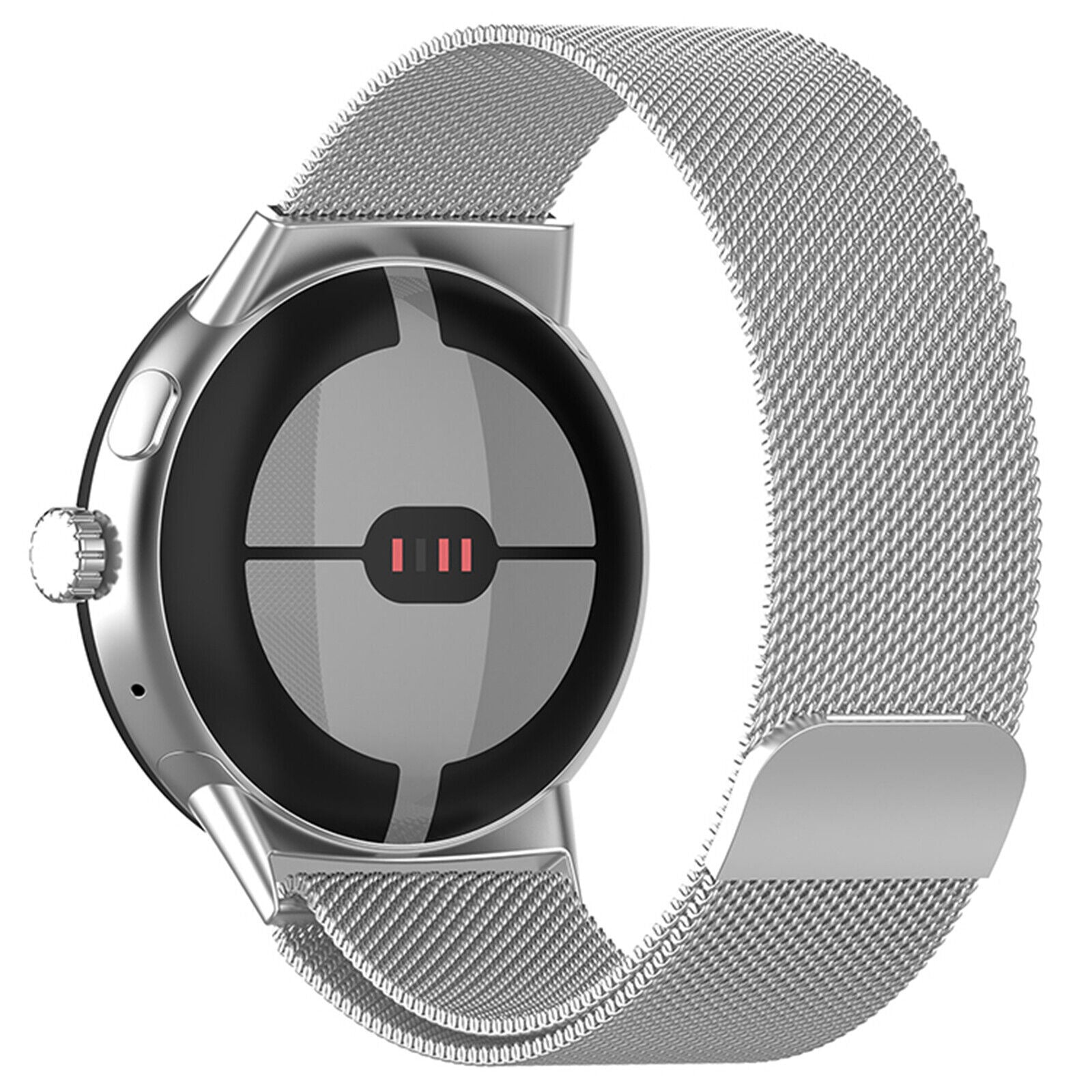 Google Pixel Watch 4 - 41mm Milanese Strap (Silver)
