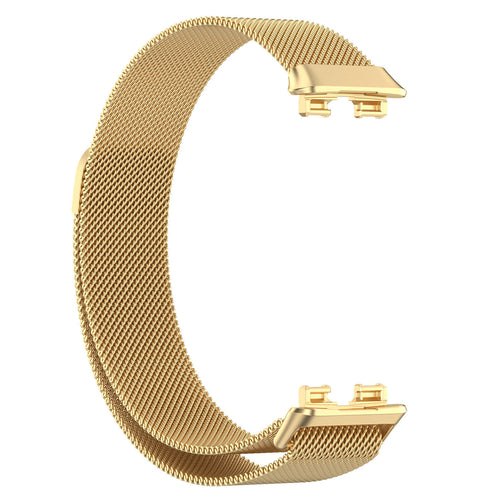 Correa milanesa Huawei Band 10 (dorado)