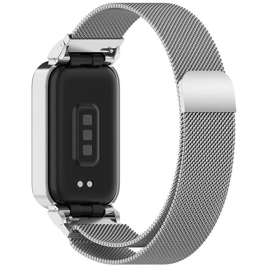 Correa milanesa Xiaomi Smart Band 9 Active (plata)