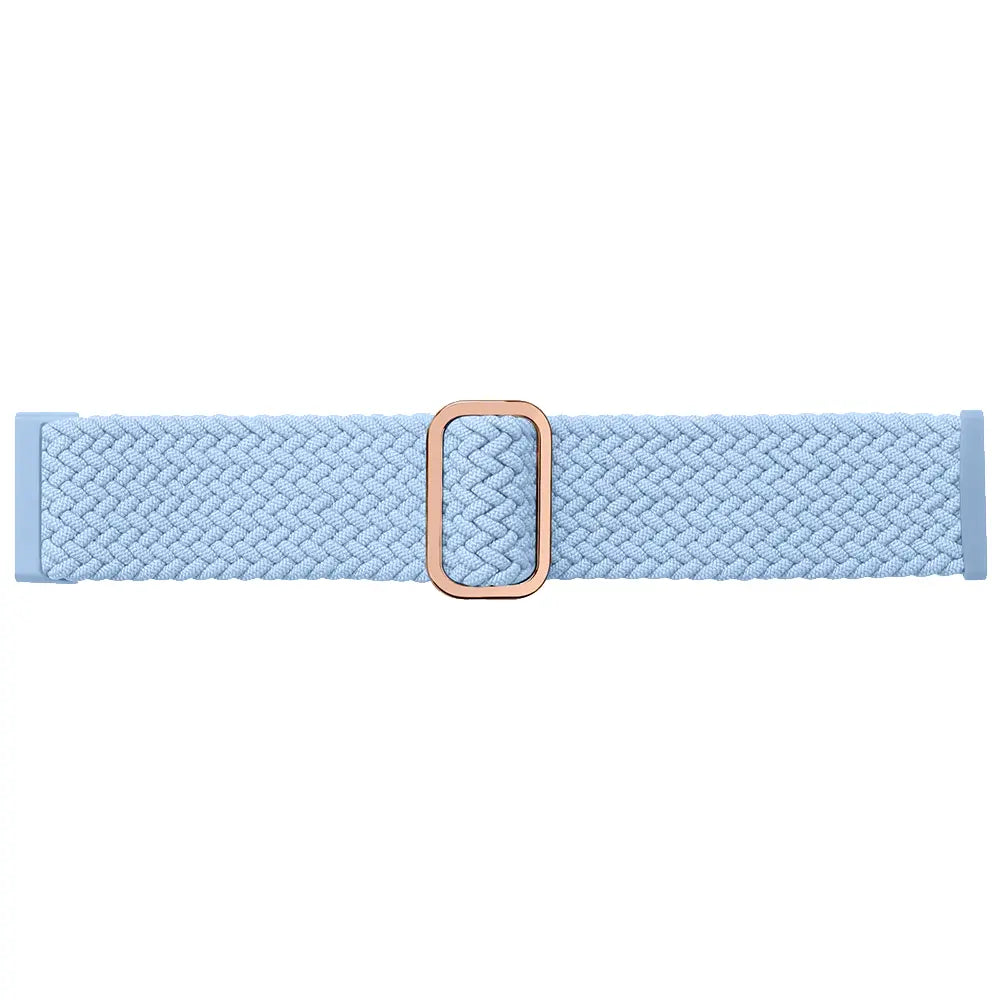 Nylon Adjustable Woven Strap, light blue