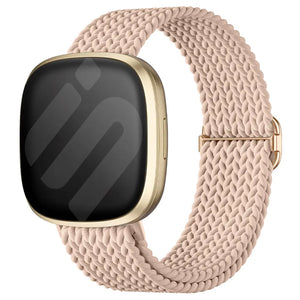 Fitbit Versa 3 verstelbaar geweven bandje (roze)