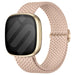 Fitbit Versa 3 verstelbaar geweven bandje (roze)