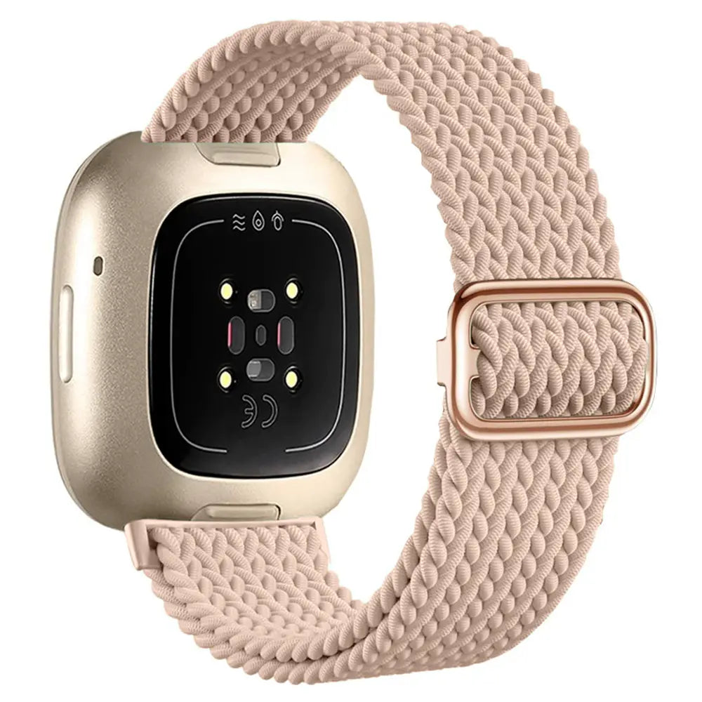 Fitbit Versa 3 verstelbaar geweven bandje (roze)
